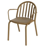 Fred's Gartenstuhl mit Armlehne Mochaccino