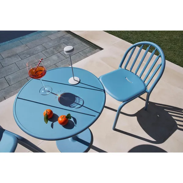 Fred's Outdoor Cafe Table Wave Blue