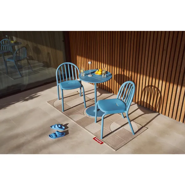 Fred's Outdoor Cafe Table Wave Blue