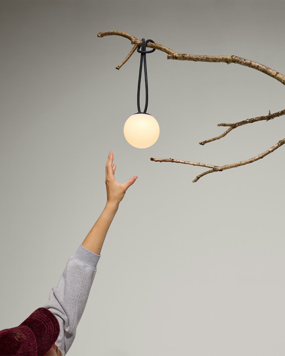 Przenośna Lampa Bolleke Mini La Surprise w Antracytowy
