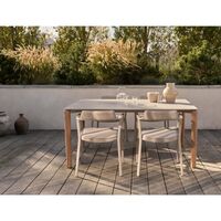 718 Open-Air Dining Table 157 cm Ceramic/Oak