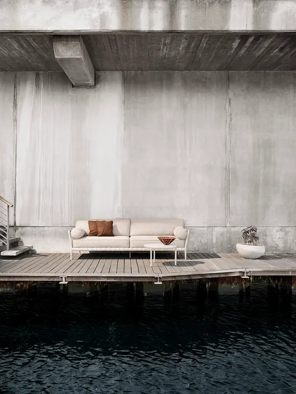 720 Open-Air Outdoor 3-Seater Sofa Dune/ Sand