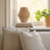 Cozy Cushion & Throw Set Beige