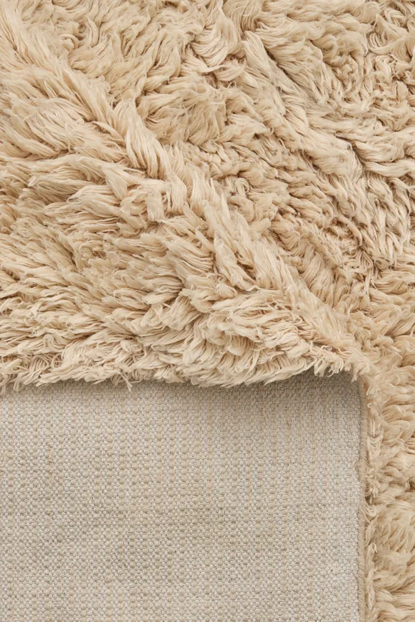 Shaggy Teppich 180x270 Dunkelbeige