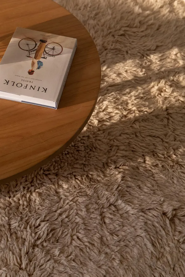 Shaggy Teppich 250x350 Dunkelbeige