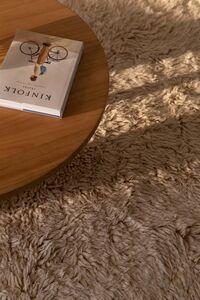 Shaggy Teppich 250x350 Dunkelbeige
