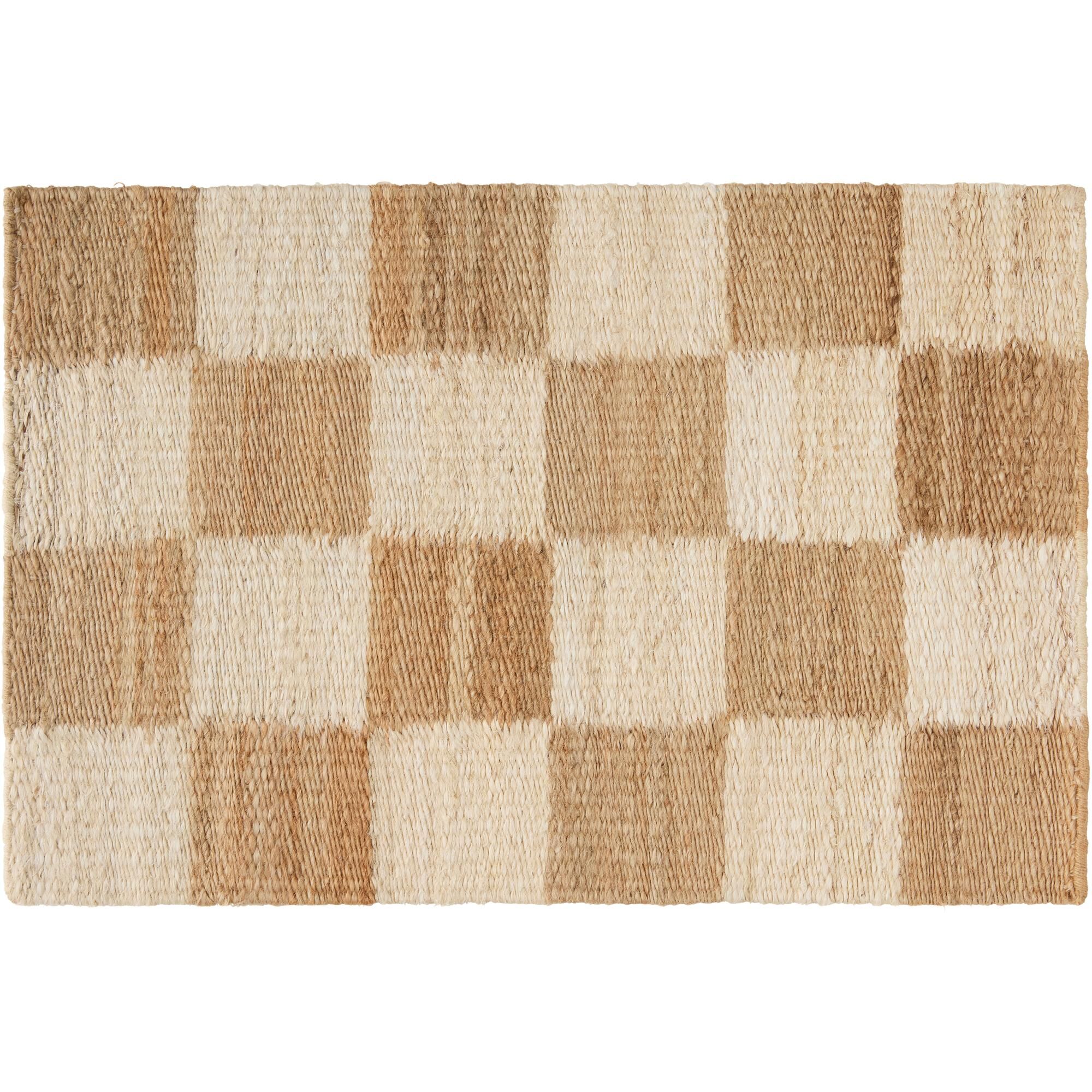 Chess Paillasson 60x90 Blanc cassé/Jute Naturel