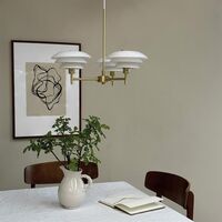 DL20 Chandelier Messing/Opal