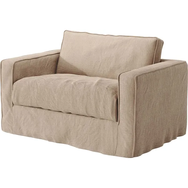 Loom Nest Love Seat Lounge Chair Beige