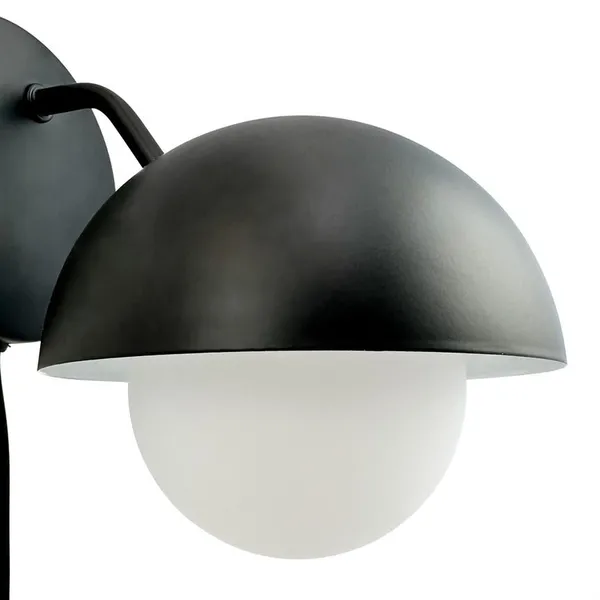 Rose Wall Lamp Mat Black