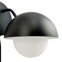 Rose Wall Lamp Mat Black