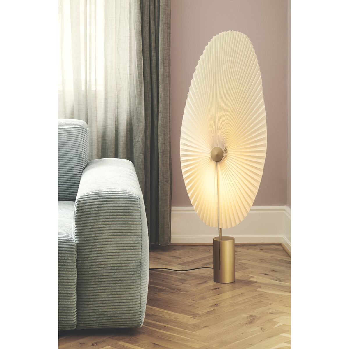 LIRIS Lampadaire Laiton