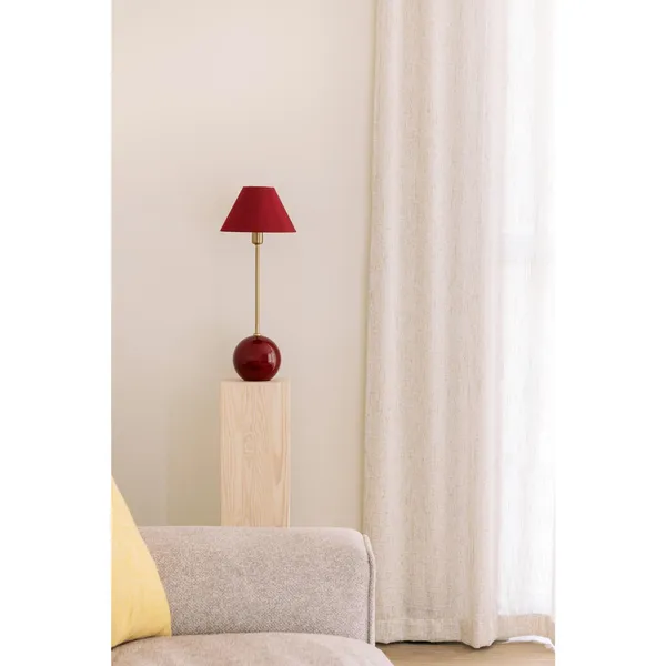 Iris 20 Table Lamp Burgundy