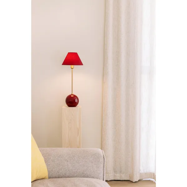 Iris 20 Table Lamp Burgundy