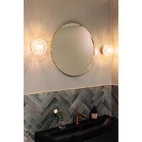 Fungo 16 Wall/ Ceiling Light Clear/ Brass