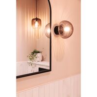Fungo 16 Wall/ Ceiling Light Smoke/ Black