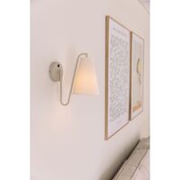 Lou Wall Lamp Bouclé White/ Beige