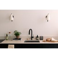 Lou Wall Lamp Bouclé White/ Black