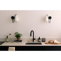 Lou Wall Lamp Bouclé White/ Black