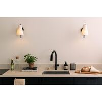 Lou Wall Lamp Bouclé White/ Black