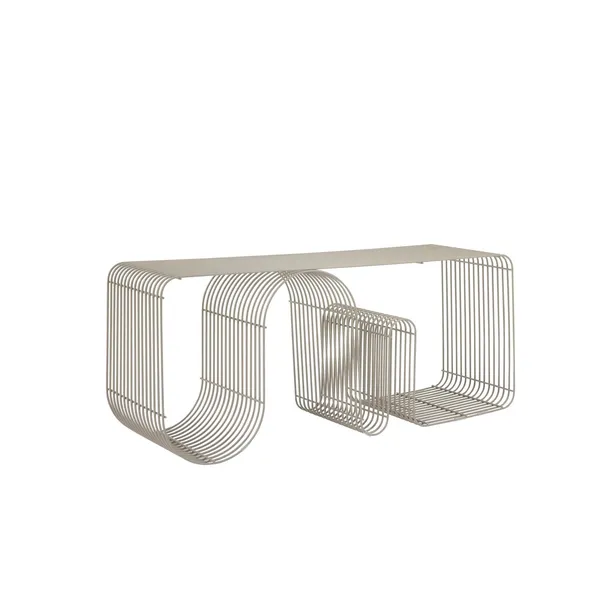 CURVA Bench L100 Silver