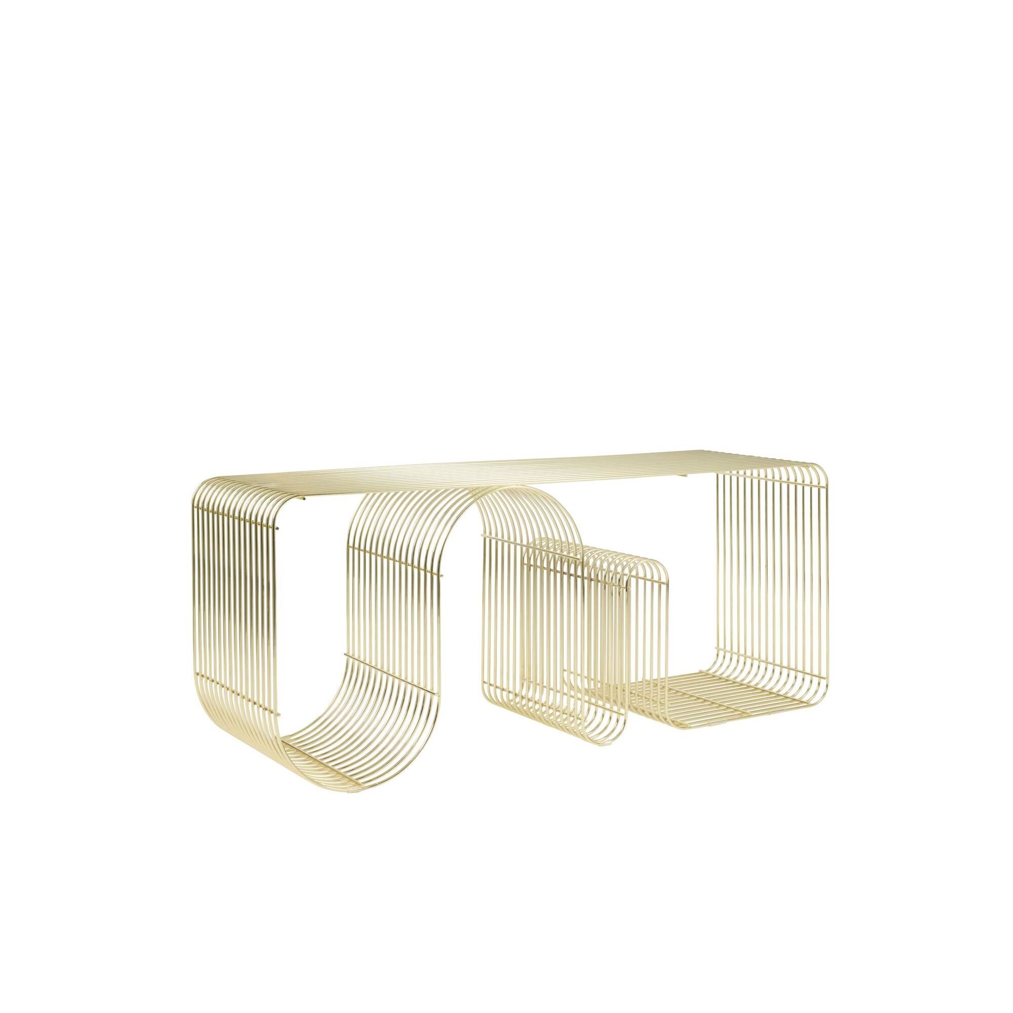 CURVA Bænk L100 Guld