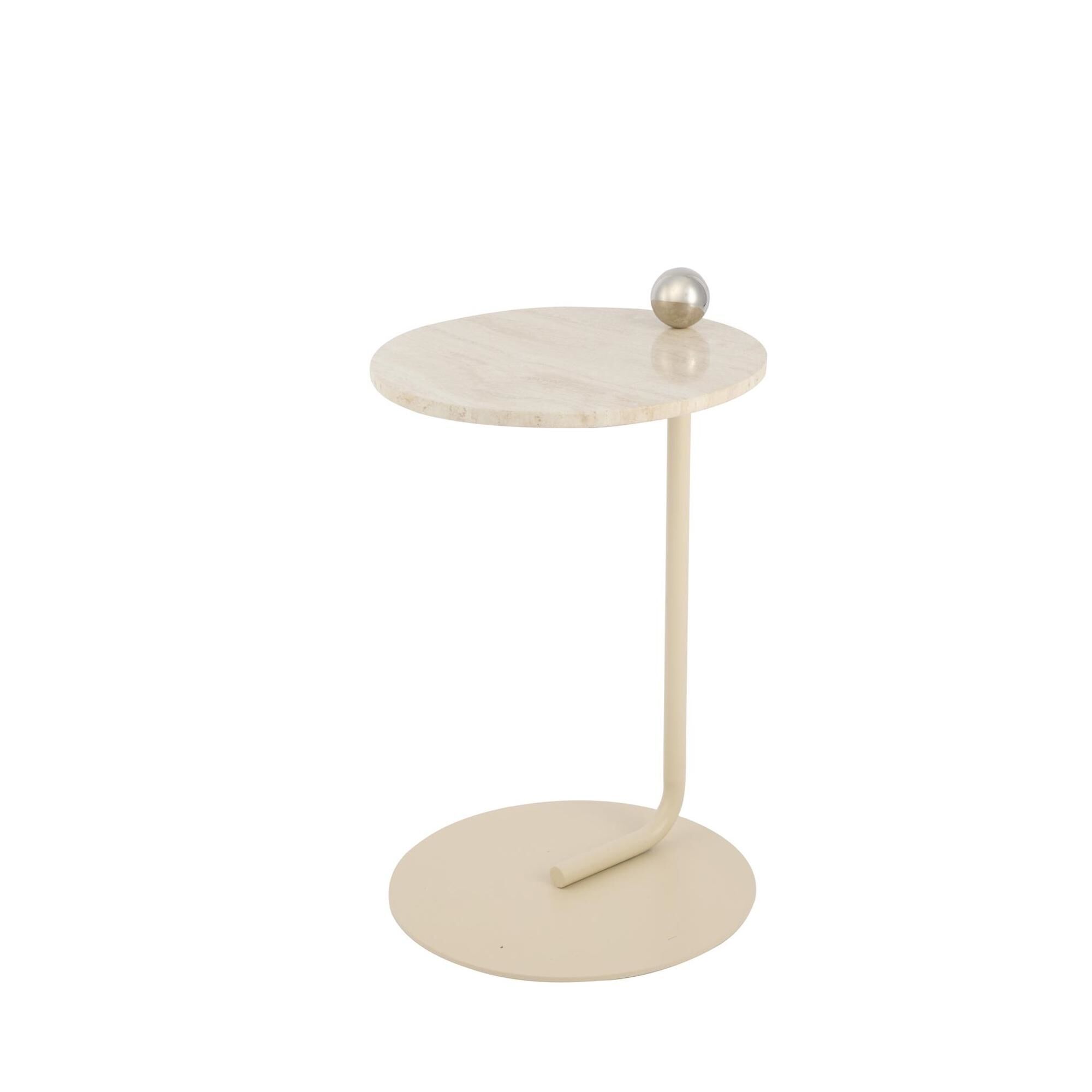 CASTELLUM Sidebord Lys Sand/travertin
