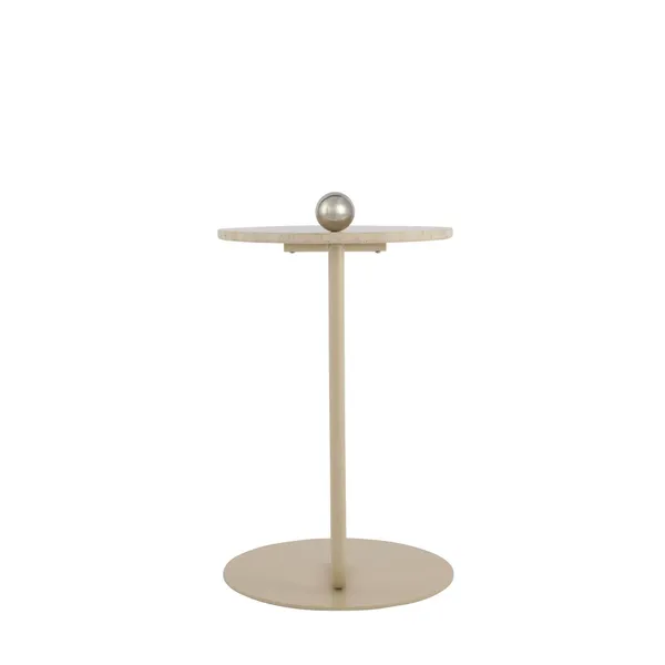 CASTELLUM Side Table Light Sand/ Travertine