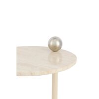 CASTELLUM Side Table Light Sand/ Travertine