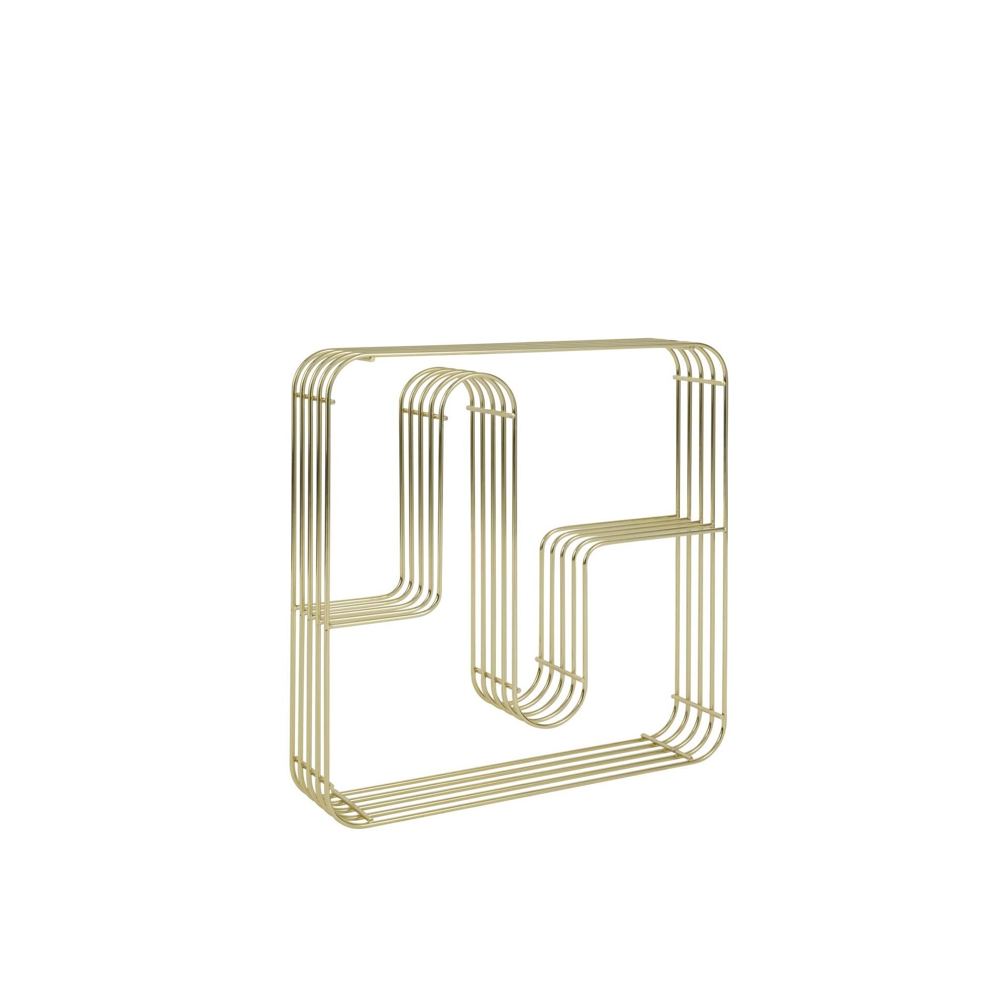 CURVA Regaldisplay Quadratisch Gold