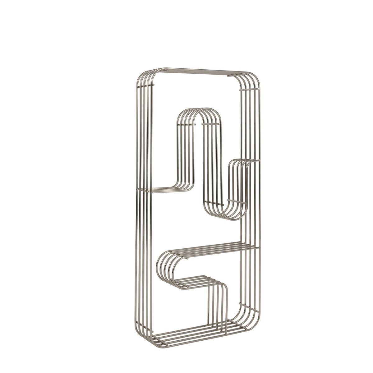 CURVA Shelf Display Rectangular Silver