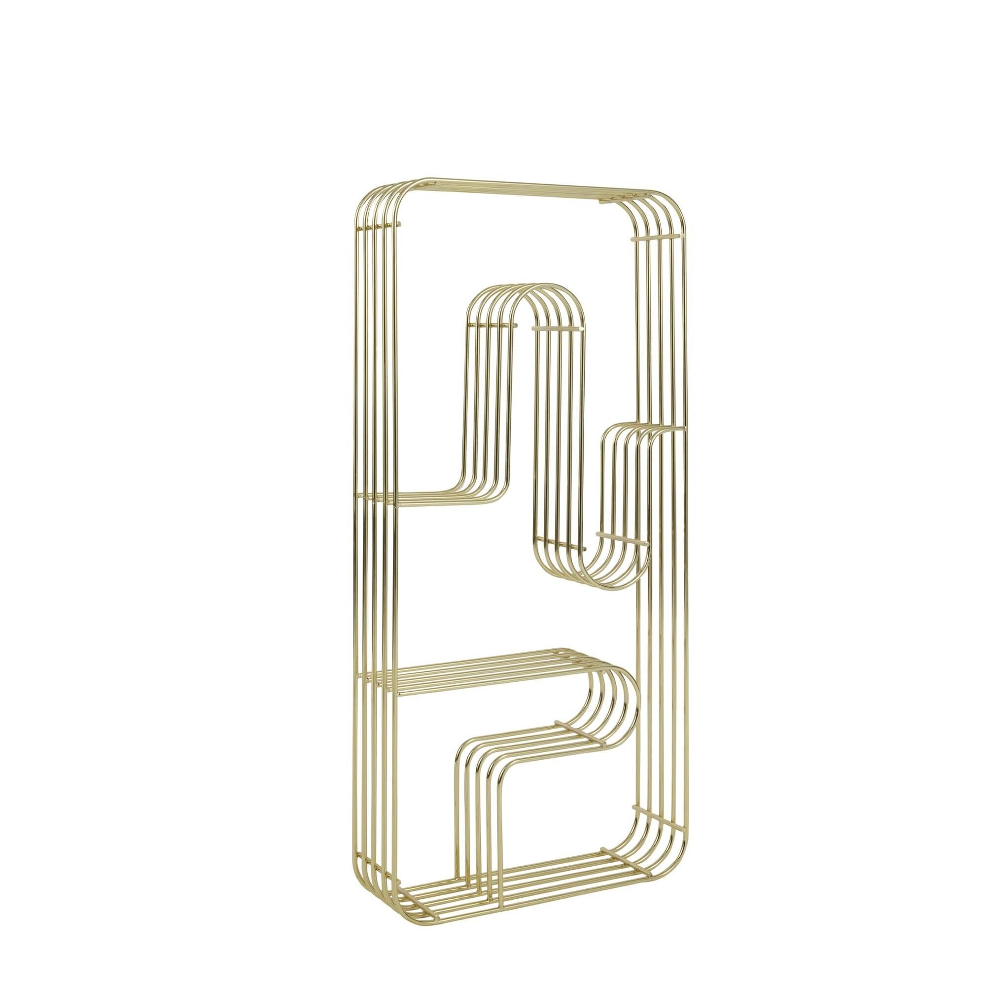 CURVA Regaldisplay, Rechteckig, Gold