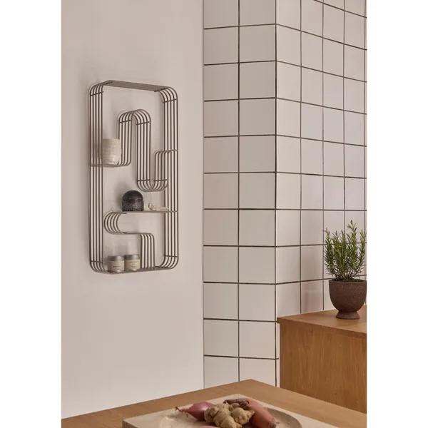 CURVA Hyldedisplay Rektangulær Taupe