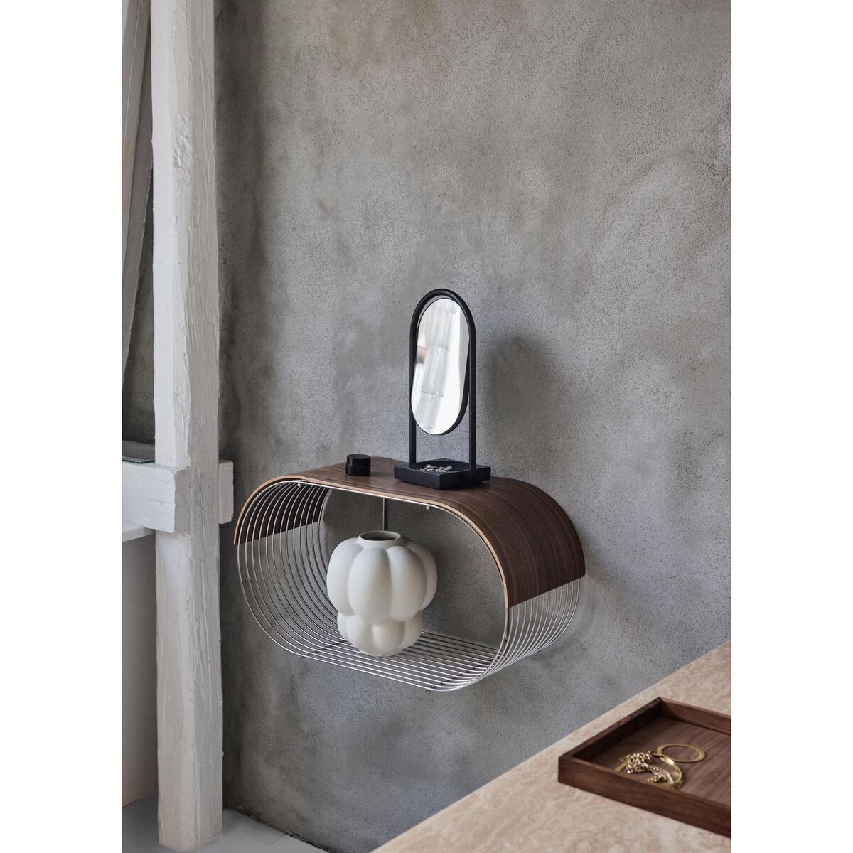 CURVA Wooden Panel For Shelf Short Oak