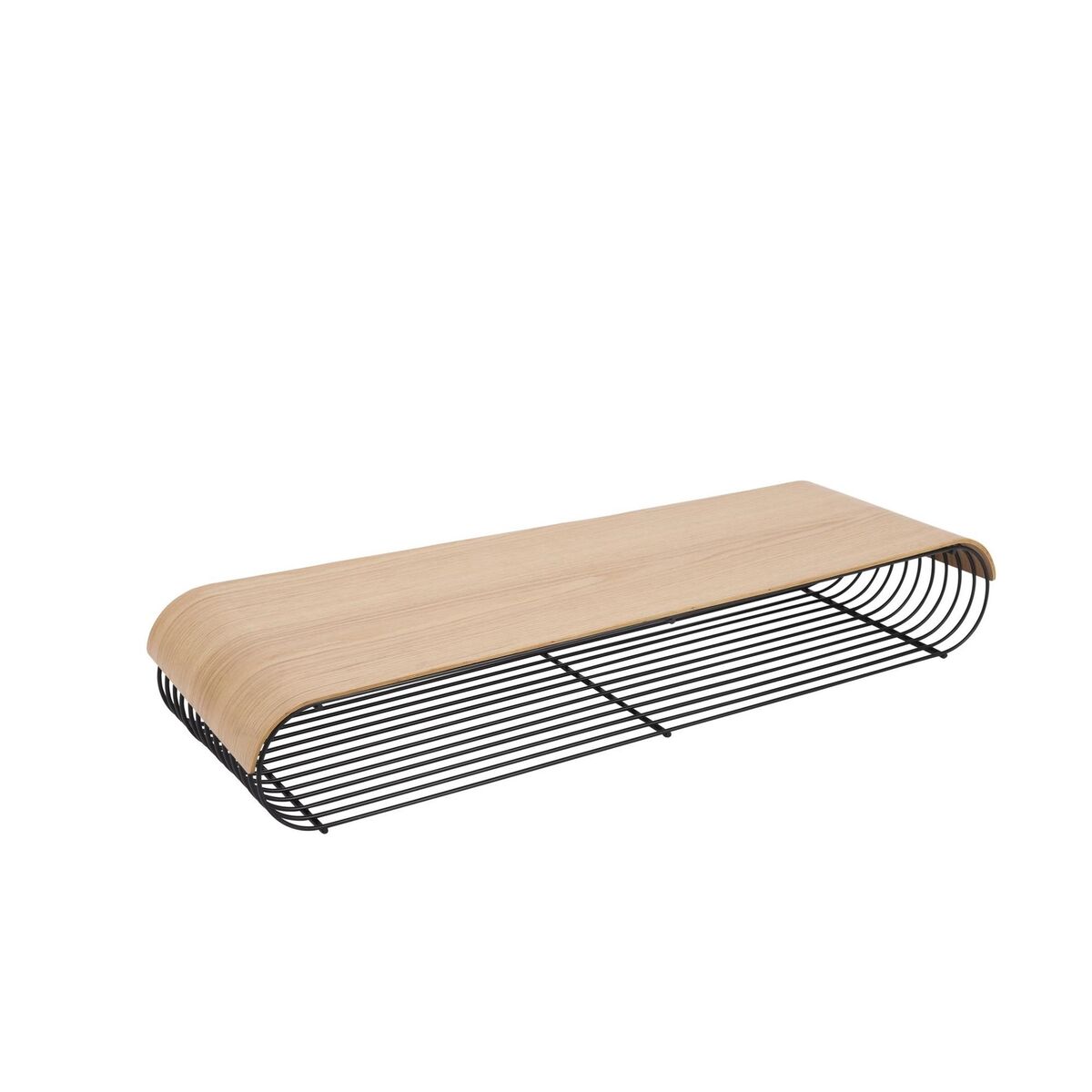 CURVA Wooden Panel For Shelf Long Oak