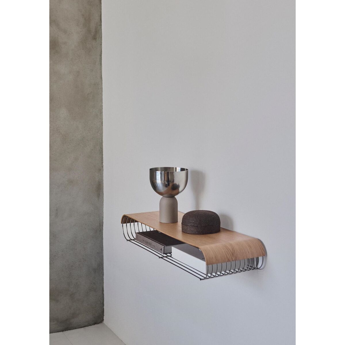 CURVA Wooden Panel For Shelf Long Oak