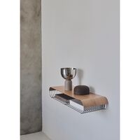 CURVA Wooden Panel For Shelf Long Oak