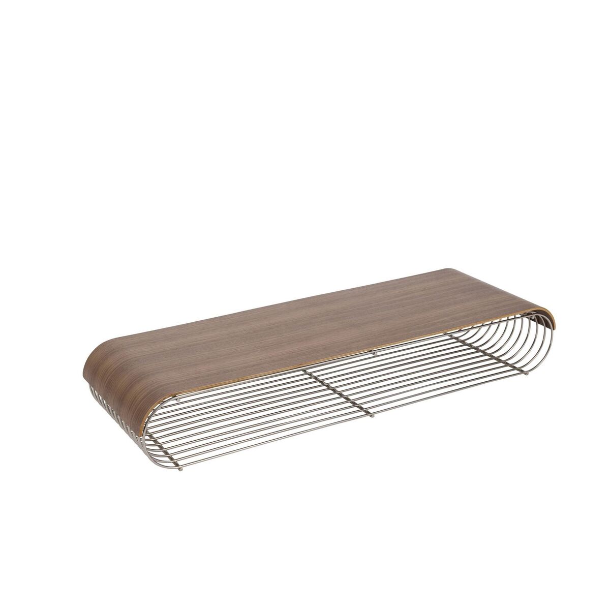 CURVA Wood Panel For Shelf Walnut