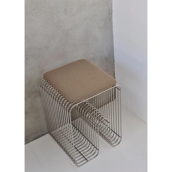 CURVA Seat Cushion For Stool Anthracite Bouclé