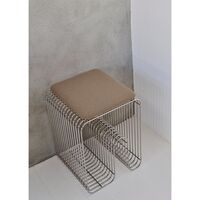 CURVA Zitkussen Voor Kruk Antraciet Bouclé