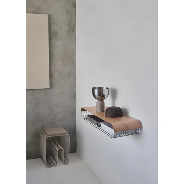 CURVA Seat Cushion For Stool Anthracite Bouclé