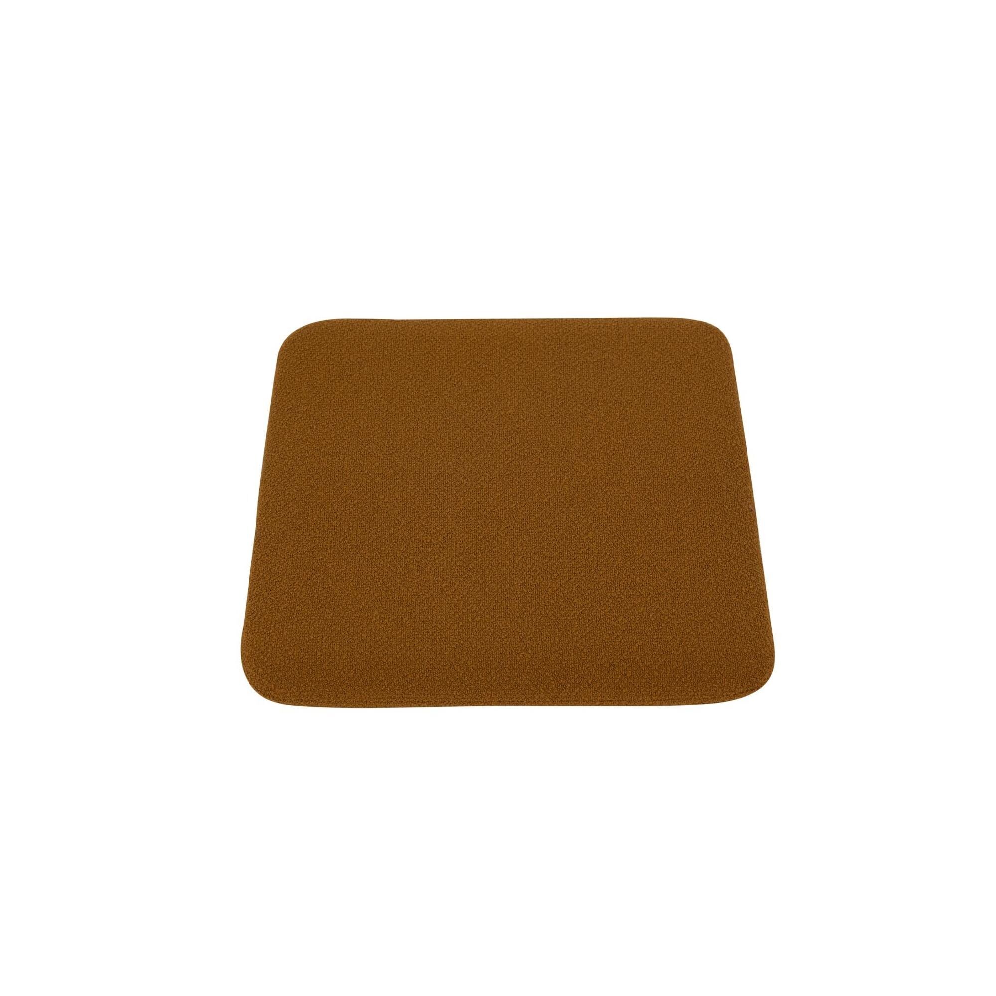 CURVA Sitzkissen für Hocker Bernstein Bouclé