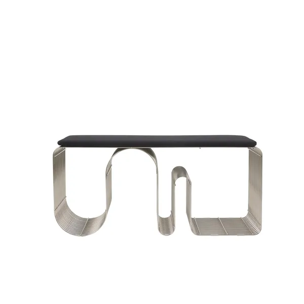 CURVA Seat Cushion For Bench Anthracite Bouclé