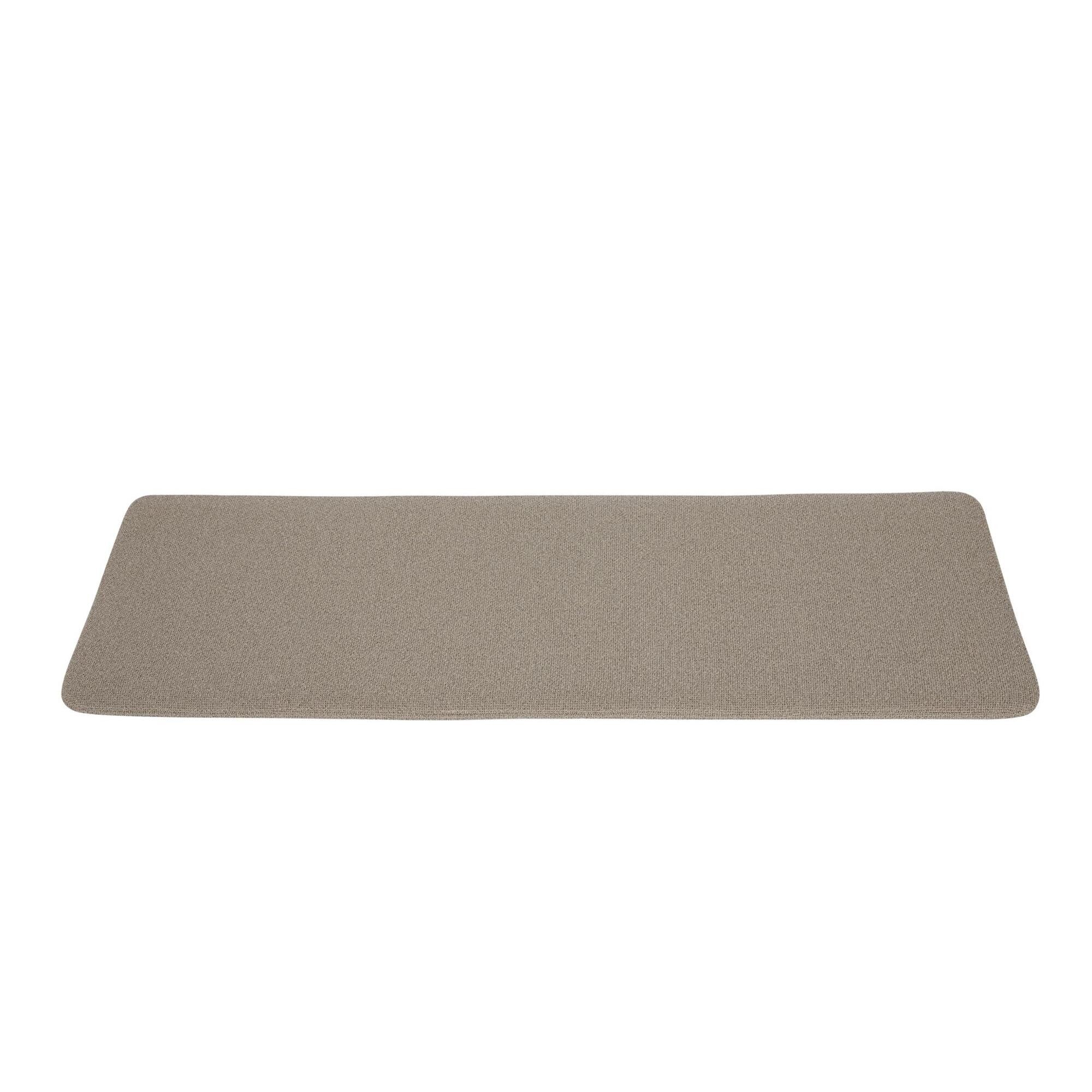 CURVA Coussin d'Assise Pour Banc Taupe Bouclé