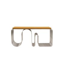 CURVA Seat Cushion For Bench Amber Bouclé