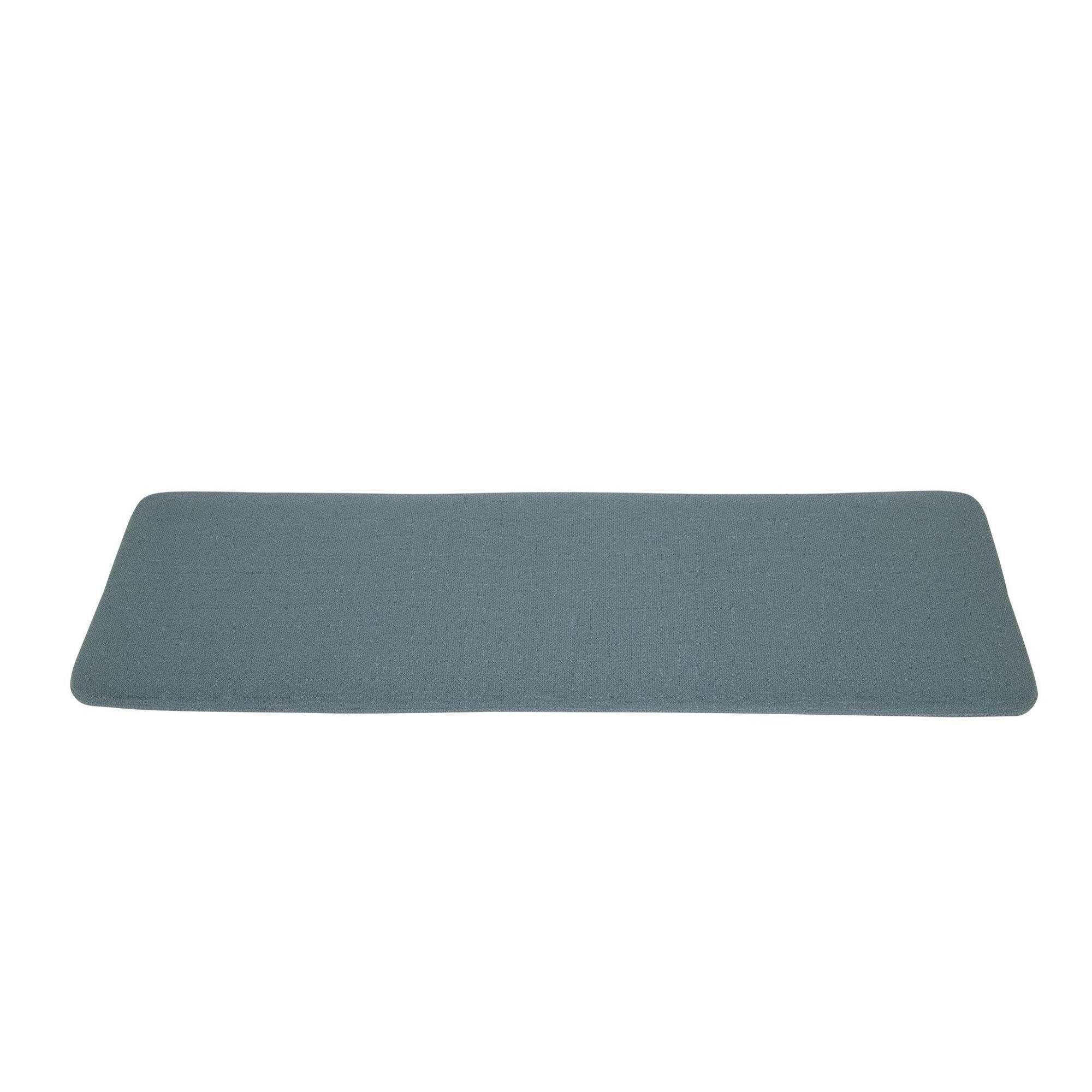 CURVA Coussin d'Assise Pour Banc Dusty Blue Bouclé