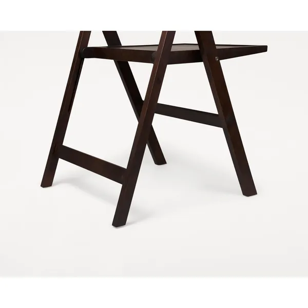 Folding Flat Folding Chair Dark Brown