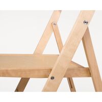 Folding Flat Folding Chair Natural