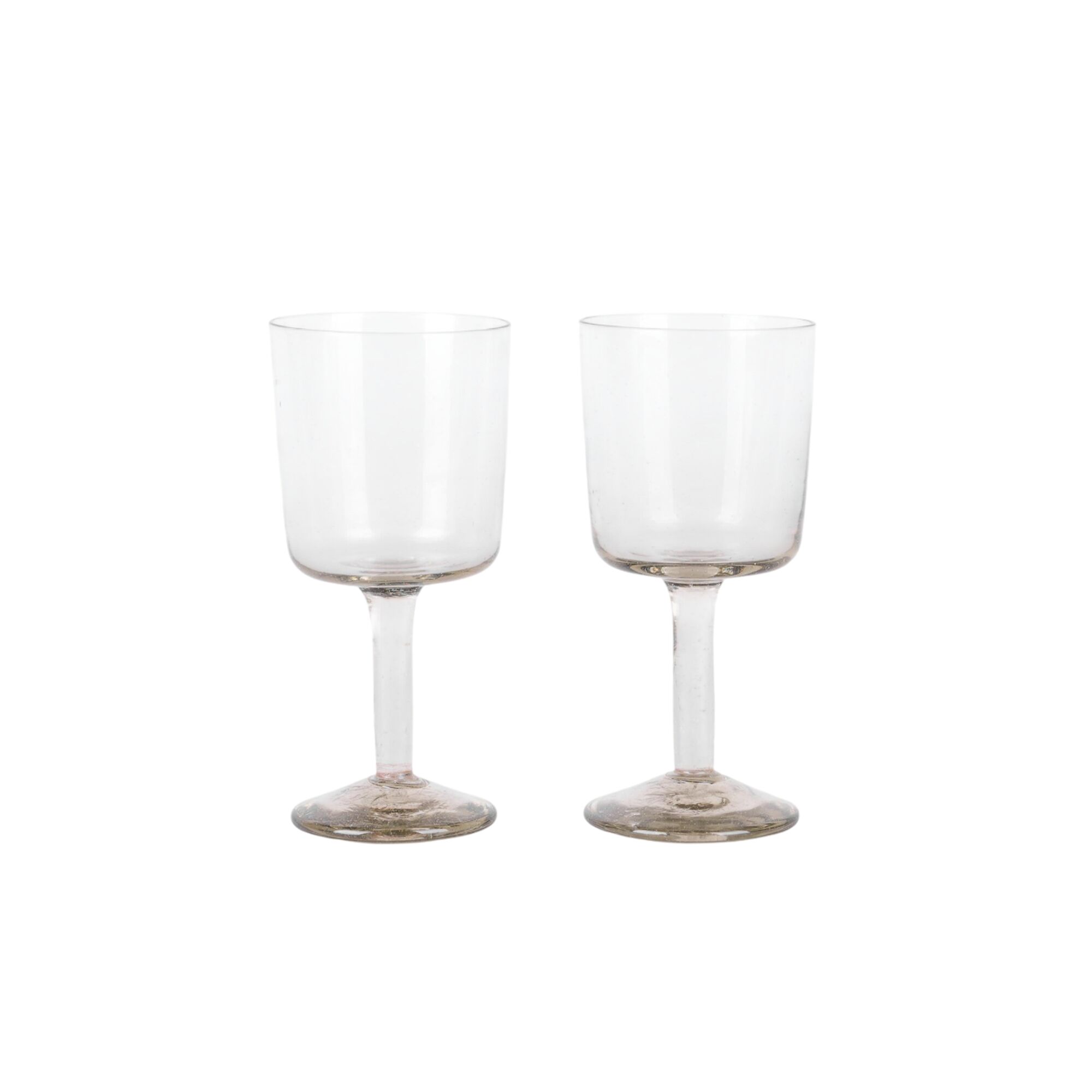 Lot de 2 Verres à Pied Isle 100 Ml, Fumé Clair