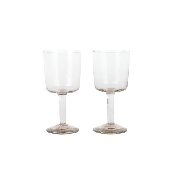 Juego de 2 Copas de Tallo Isle de 100 Ml, Color Ahumado Claro
